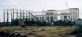 Montage de la charpente de la chaudière de la Centrale Cycle Combiné Steg Sousse